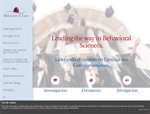 Tablet Screenshot of behaviorandlaw.com